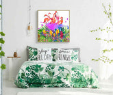 Painting by Numbers Animals Flamingos Colorful